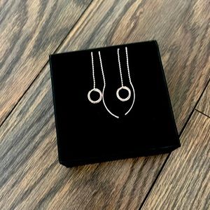 Baku brand stylish silver drop earrings